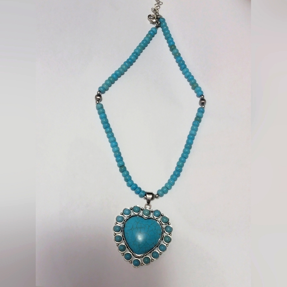 Turquoise Heart Necklace
